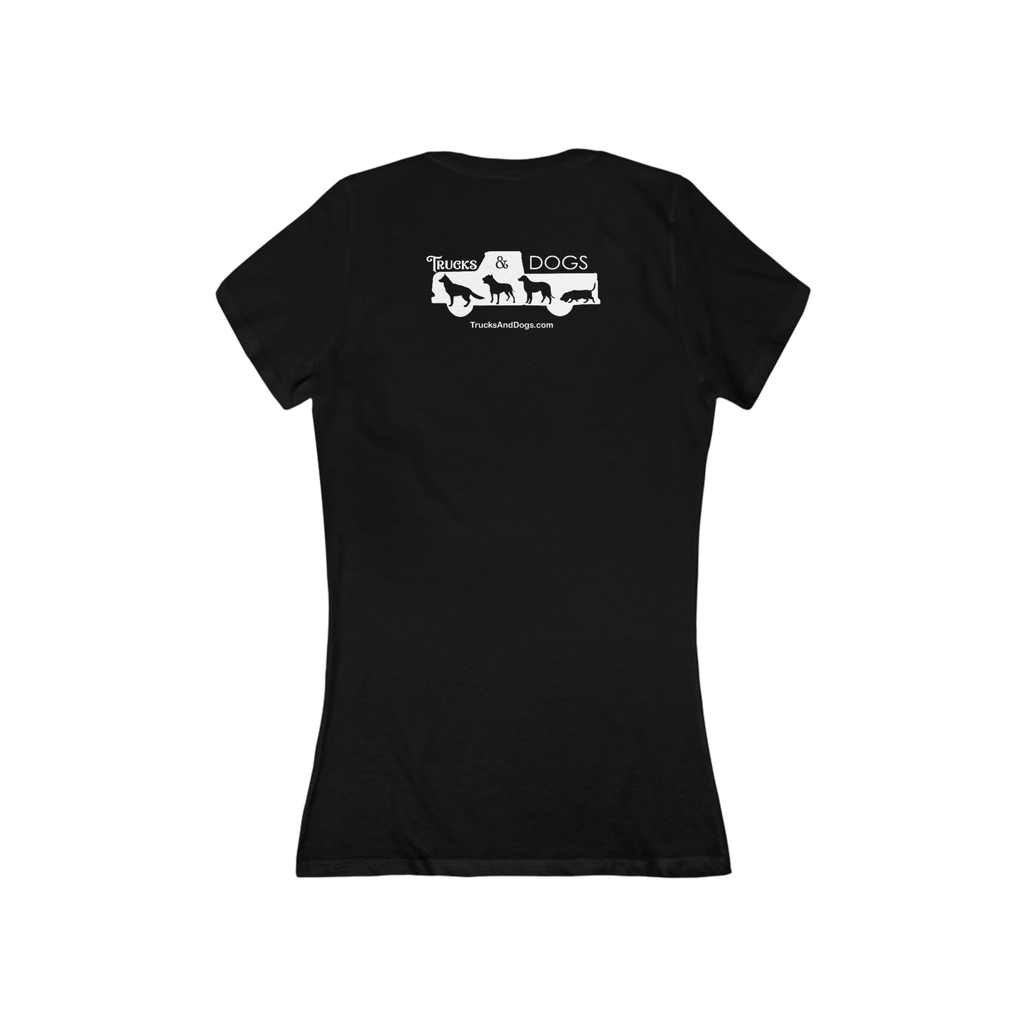 Trucks And Dogs Women's Deep V-Neck Tee