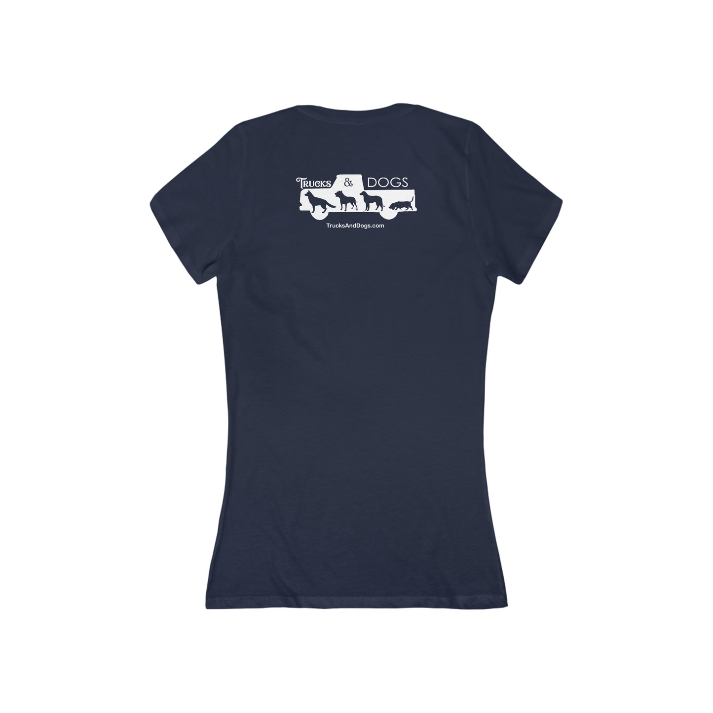 Trucks And Dogs Women's Deep V-Neck Tee