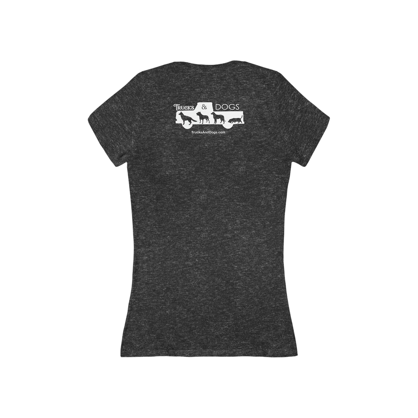 Trucks And Dogs Women's Deep V-Neck Tee