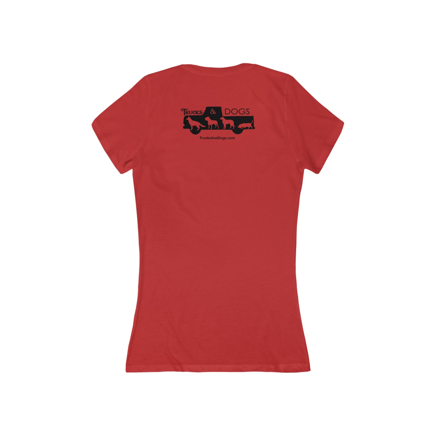 Trucks And Dogs Women's Deep V-Neck Tee
